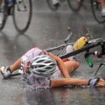 bicicleta bajo la lluvia