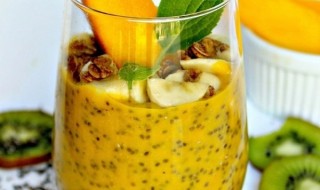 Pudin de Mango coco y chia