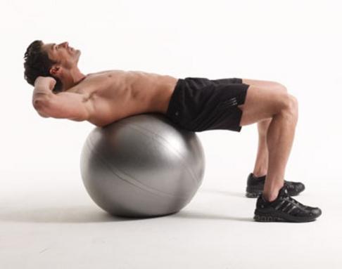 Crunch con Pelota de estabilidad